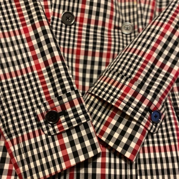 Banana Republic Trench Coat w/ belt Plaid Classic Size XS - Picture 9 of 10